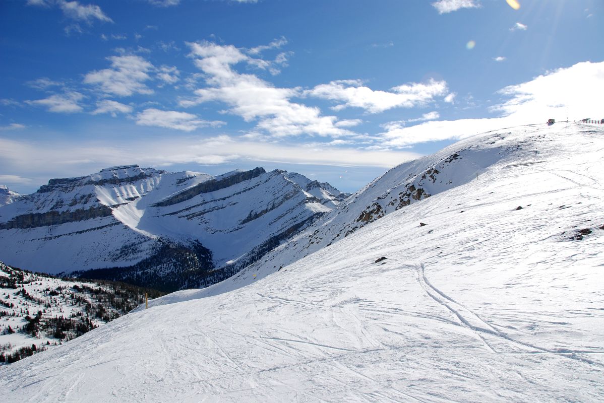 33E Lake Louise Back Bowl With Redoubt Mountain And Top Of Paradise Chairlift From The Top Of The World Chairlift At Lake Louise Ski Area